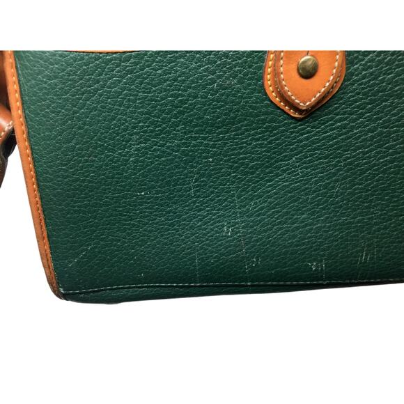 Dooney & Bourke Green Calvary Equestrian Flap All Weather Leather Crossbody Bag - Picture 15 of 16